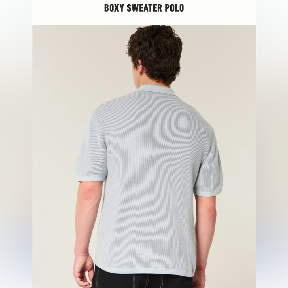 BOXY SWEATER POLO - Picture 2 of 4